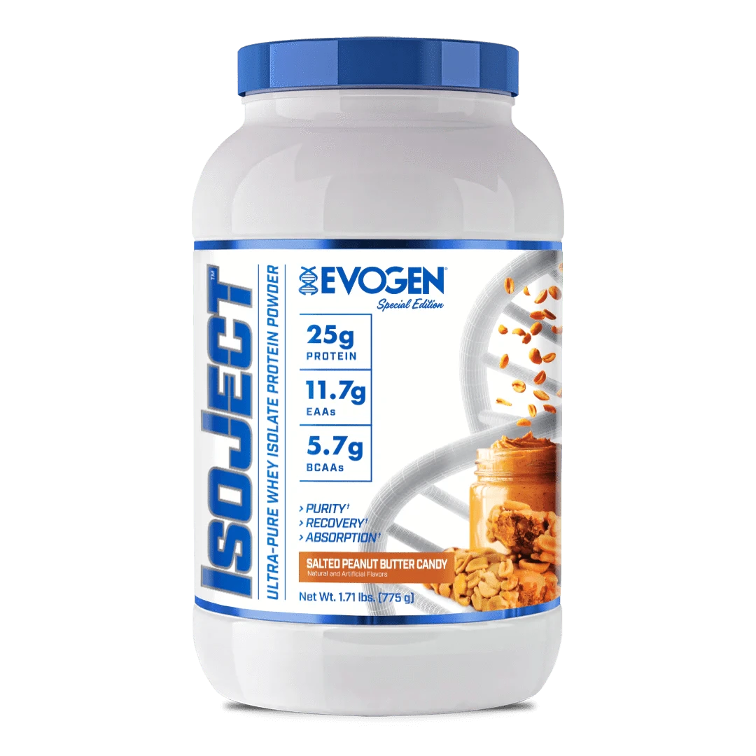 Evogen IsoJect Salted Peanut Butter Candy Whey Protein Isolate