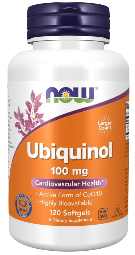Now Foods Ubiquinol 100mg 120 Softgels Active Form of CoQ10