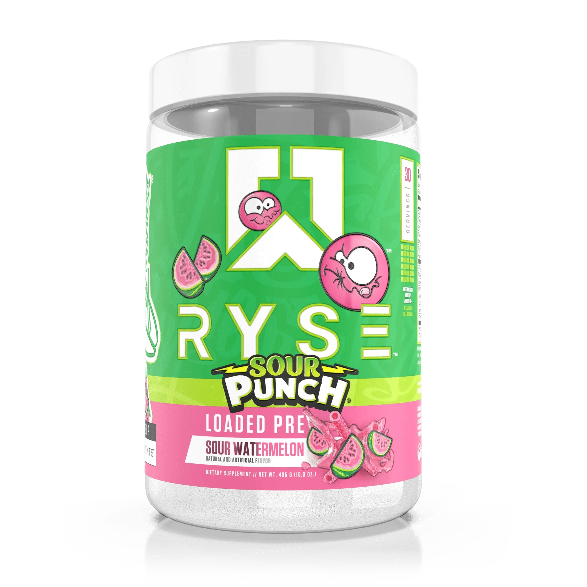 RYSE Loaded Pre 30 servings / Sour Punch Watermelon Pre-Workout