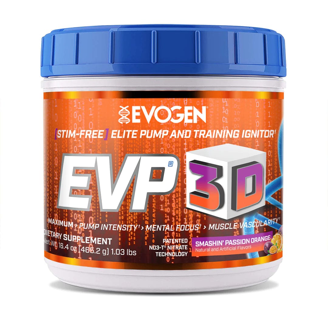 Evogen EVP-3D Non-Stim Pre-Workout 40/20 servings / Smashin' Passion Orange Muscle Pump Formula