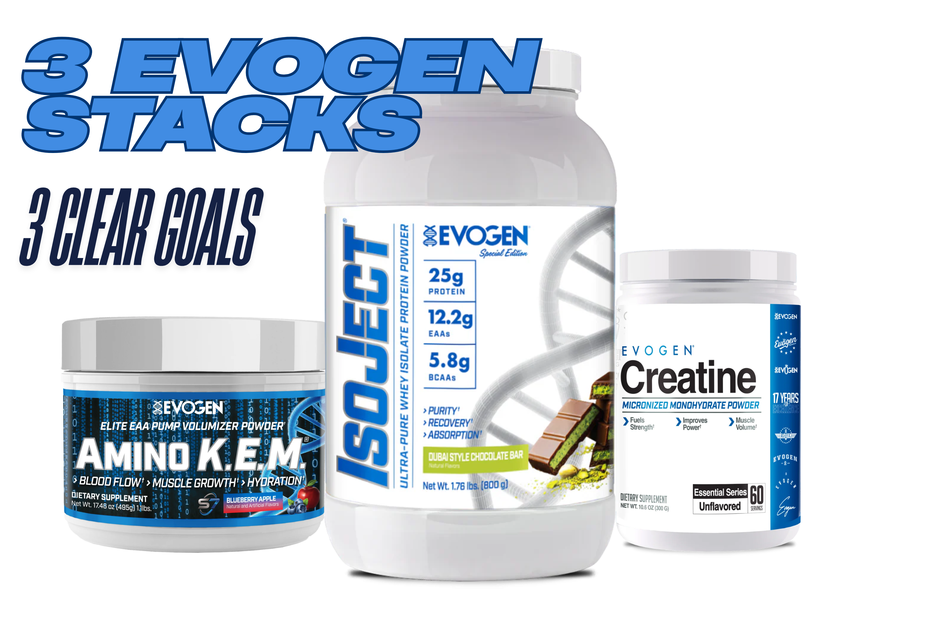 3 Evogen Stacks Built for Growth, Conditioning, and Stim-Free Performance