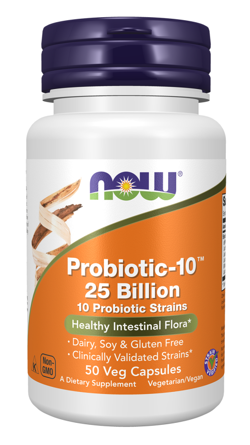 NOW Foods Probiotic-10, 25 Billion - 50/100 Veg Capsules