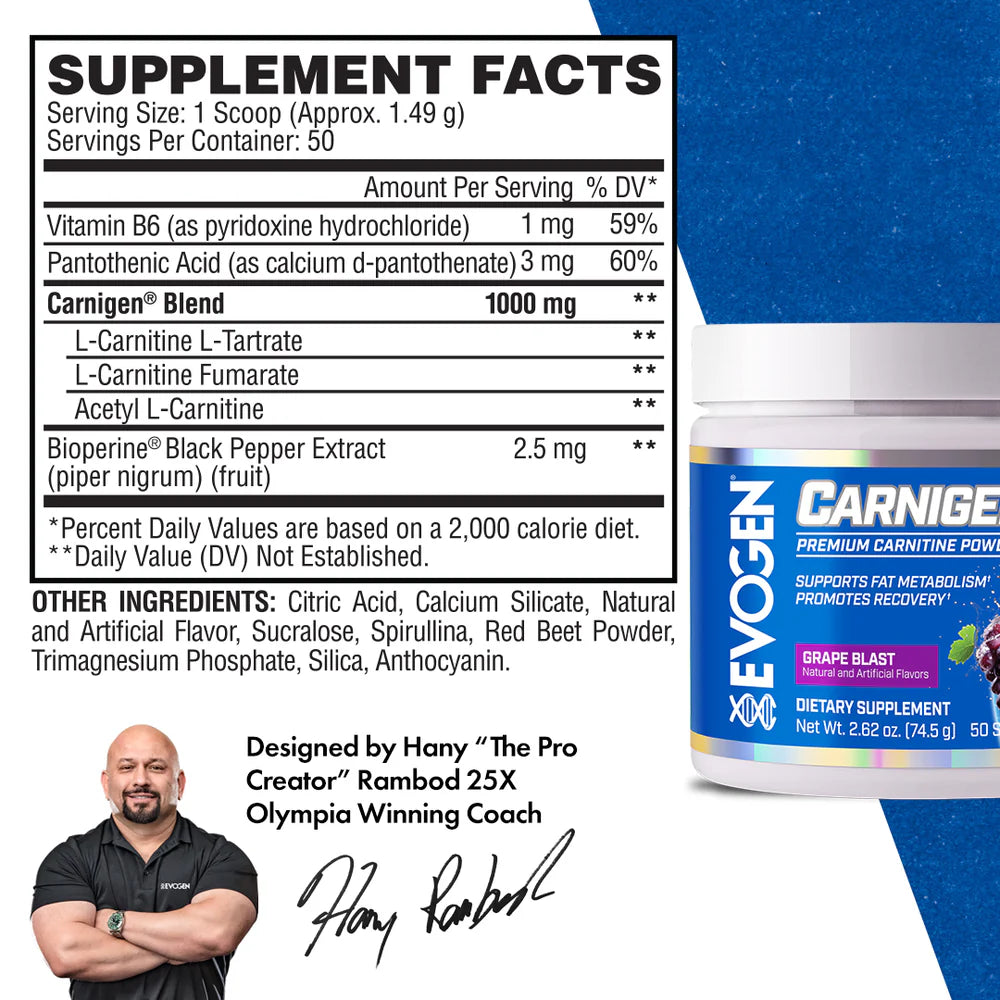 Evogen Carnigen - 50 Servings