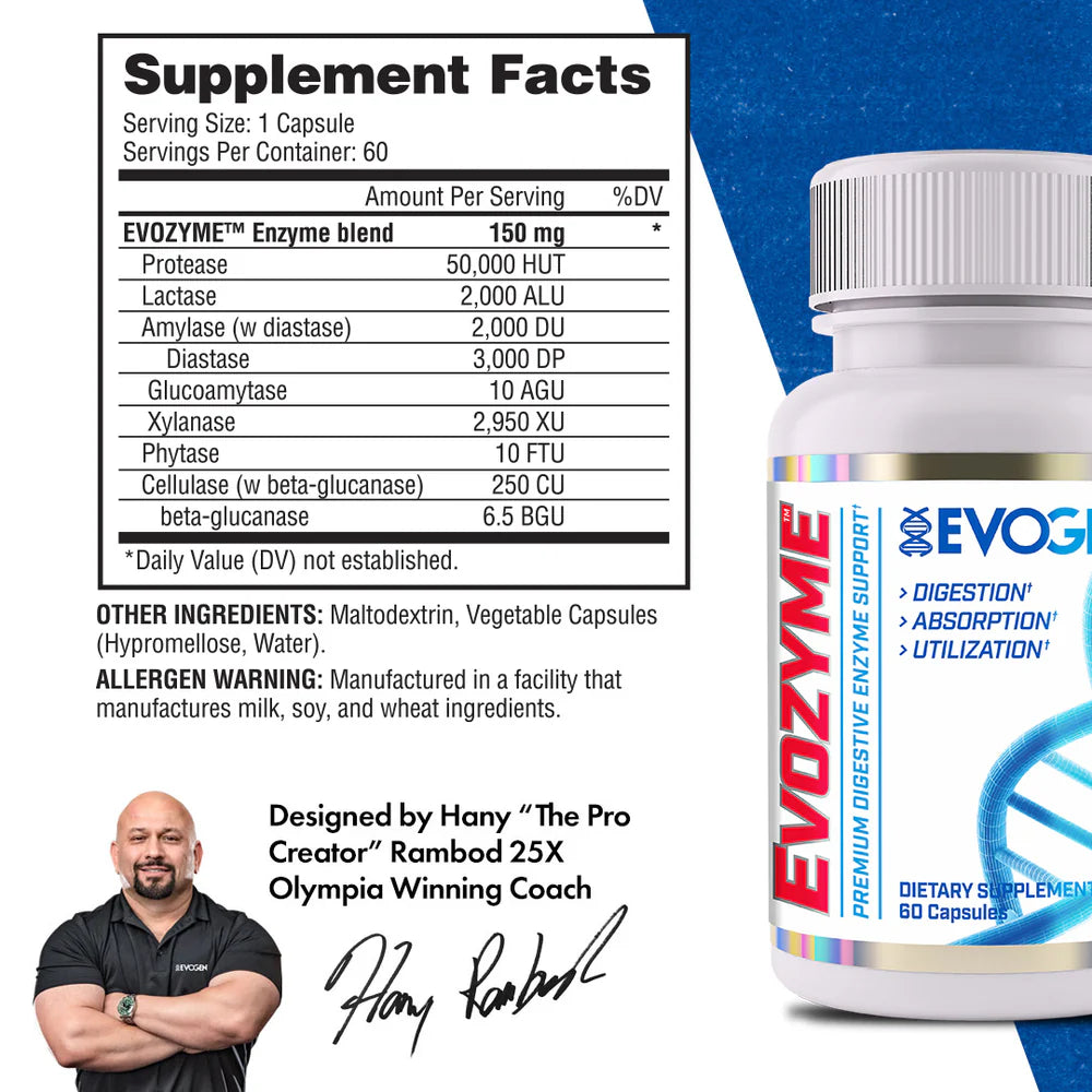Evogen Evozyme - 60 Capsules