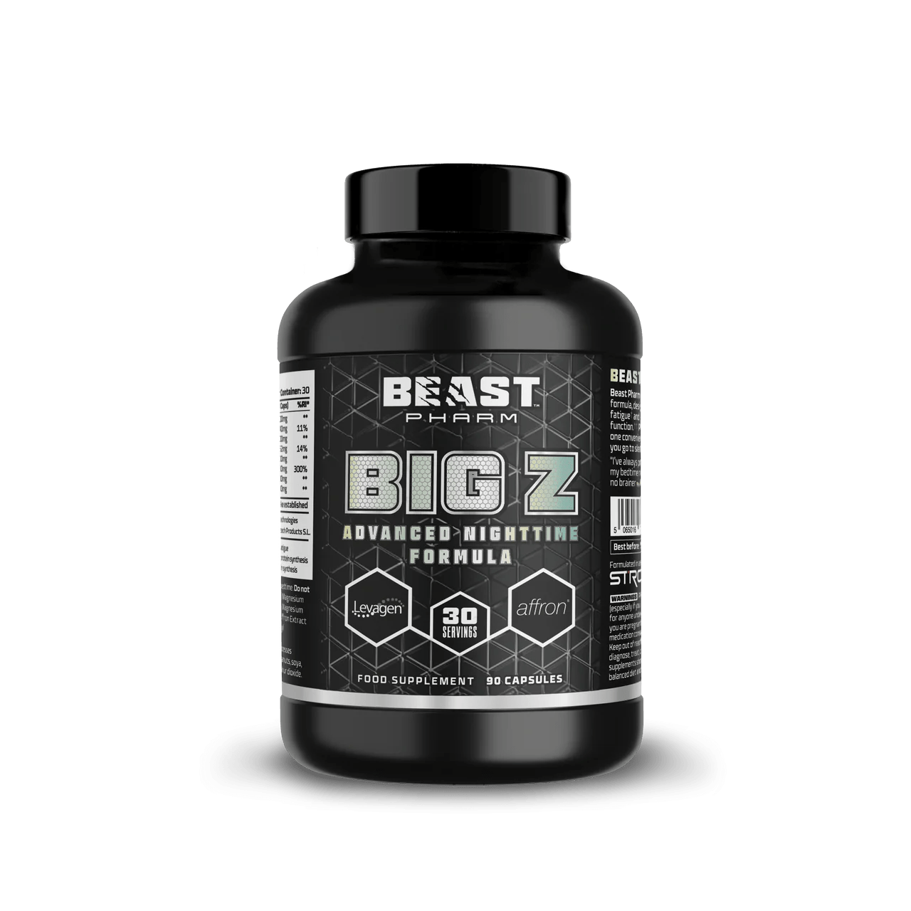 Beast Pharm Big Z 90 Capsules Advanced Nighttime Formula