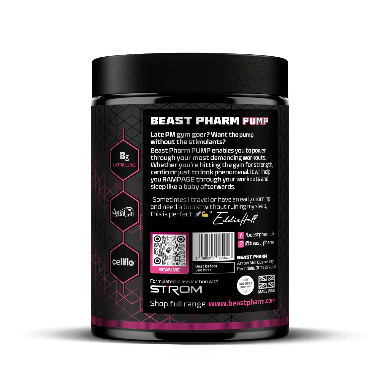 Beast Pharm Pump Stim Free Pre-Workout