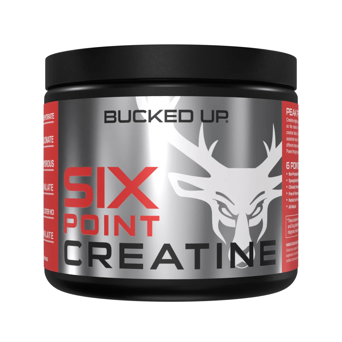 BUCKED UP Six Point Creatine 175.5g (30 servings) Creatine Formula