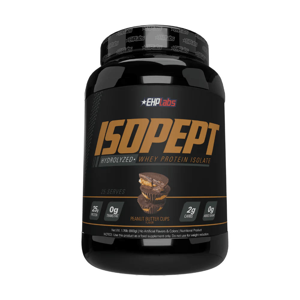 EHP Labs Isopept - Hydrolyzed Whey Protein 25 Servings / Peanut Butter Cups Hydrolyzed Whey Protein