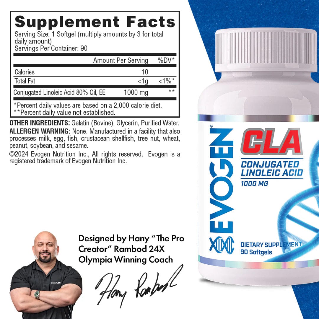 Evogen CLA - Conjugated Linoleic Acid 90 softgels CONJUGATED LINOLEIC ACID