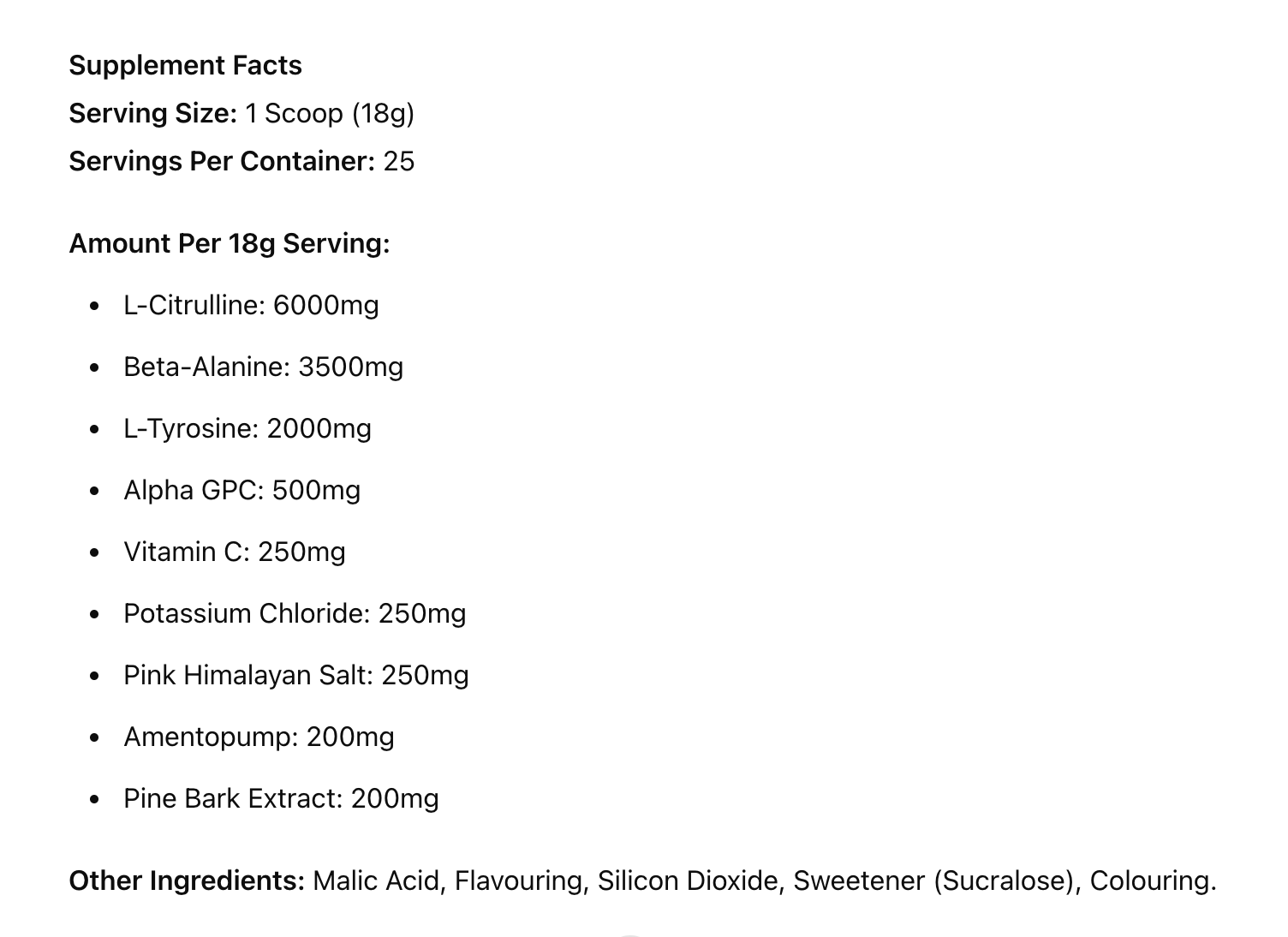 GAS MARK 10 Pitbull Pump Workout Non Stim Pre-Workout