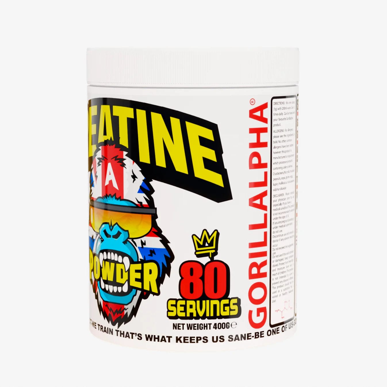 Gorillalpha Creatine 400g Creatine Monohydrate