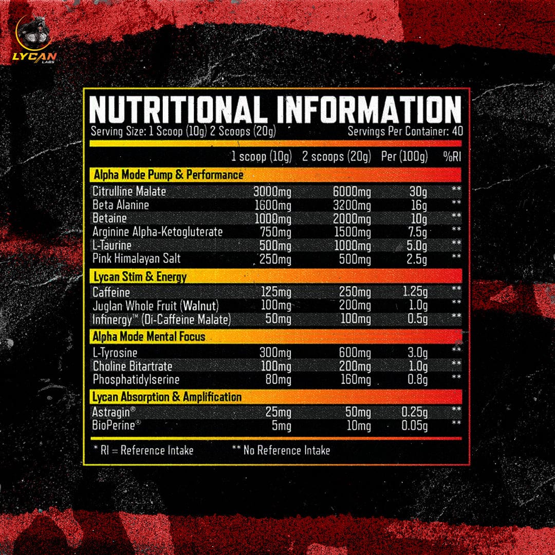 Lycan Labs Wolfsbane Pre-Workout