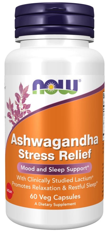 Now Foods Ashwagandha Stress Relief 60 Veg Capsules Ashwagandha Stress Relief