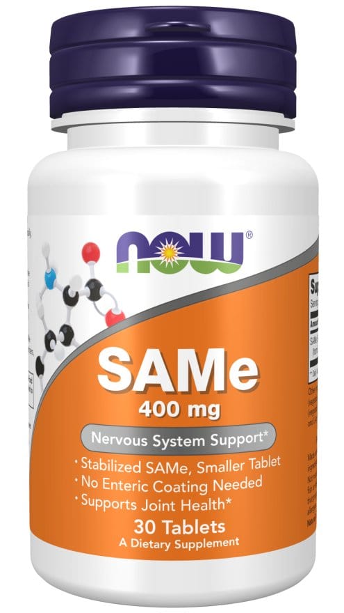 Now Foods SAMe 400mg Tablets 30 Tablets SAMe (S-adenosylmethionine)