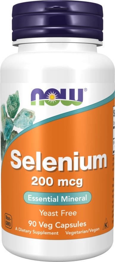 Now Foods Selenium 200mcg 90 Veg Capsules Essential Trace Mineral