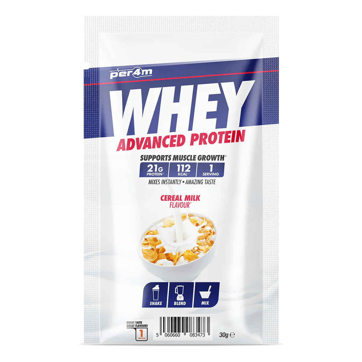 Per4m Advanced Whey Protein Sachet 30 grams / Cereal Milk Whey Protein Sachet