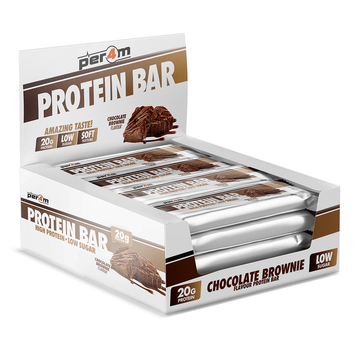 Per4m Per4m Protein Bars 12x62g 12x62g / Chocolate Brownie Protein Bars