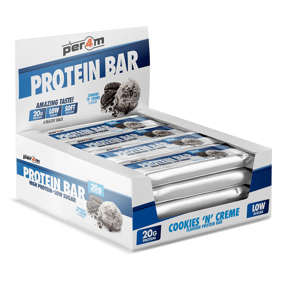 Per4m Per4m Protein Bars 12x62g 12x62g / Cookies N Creme Protein Bars