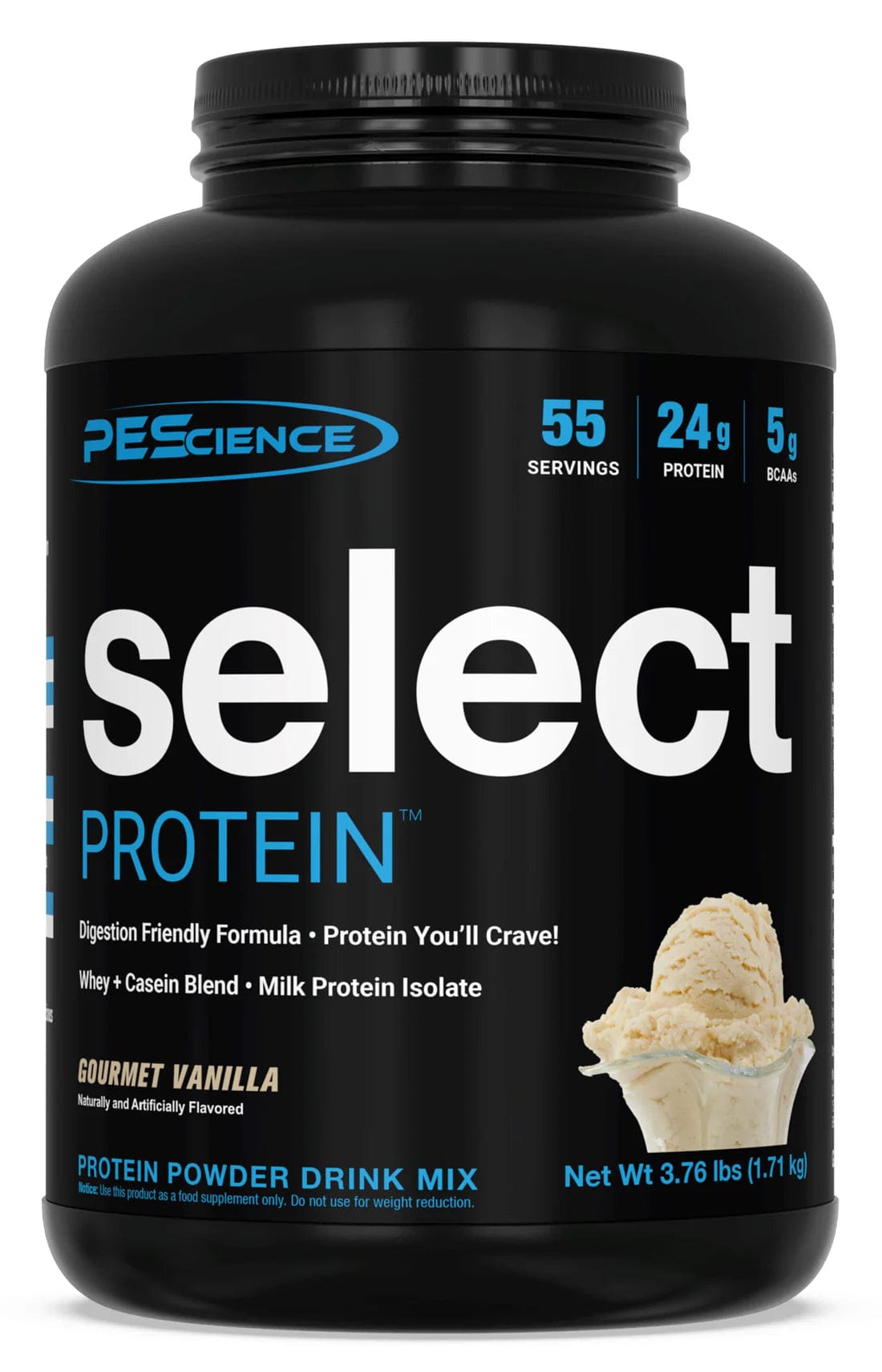 PEScience Select Protein 1710 - 1840 grams 5 Servings / Amazing Gourmet Vanilla Protein Powder