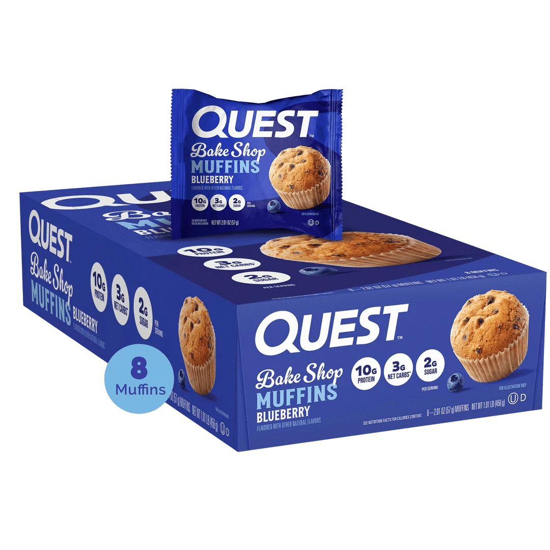 Quest Nutrition Bakeshop Muffin 8x57g 8x57g / Blueberry Protein Muffins
