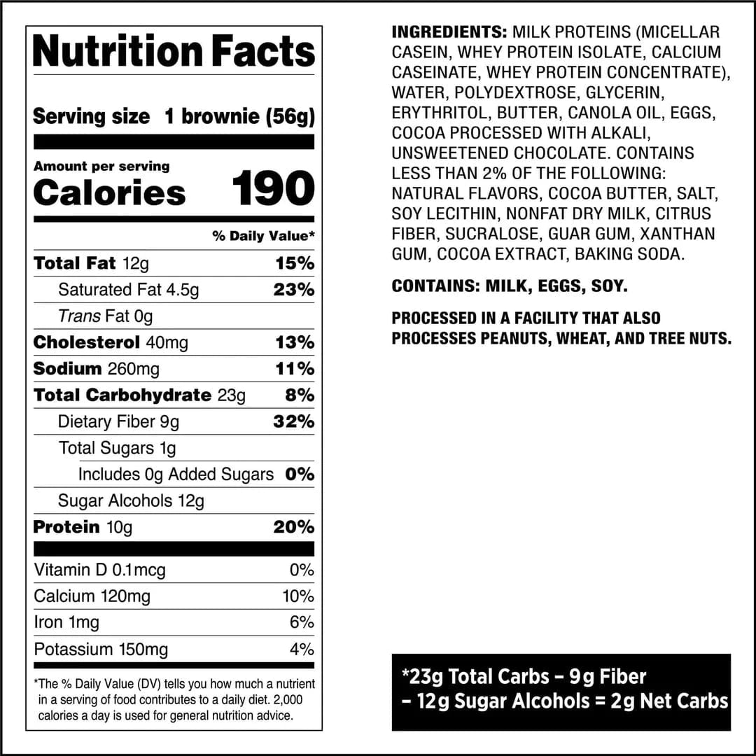 Quest Nutrition Brownie 10x56g 10x56g / Chocolate Protein Brownie