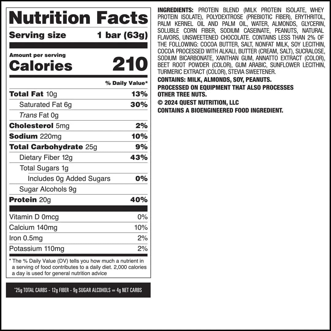 Quest Nutrition Overload Protein Bar 12x60g Protein Bars