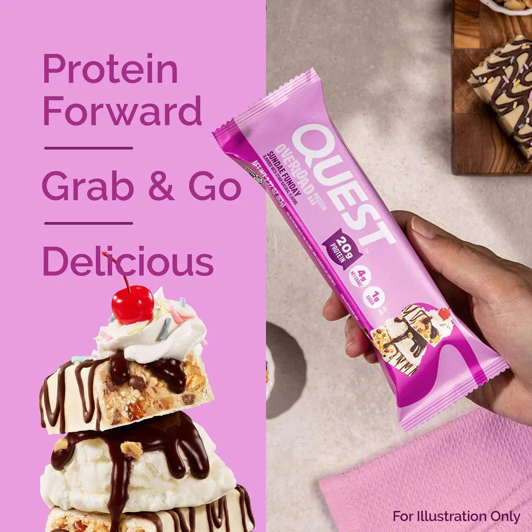 Quest Nutrition Overload Protein Bar 12x60g Protein Bars