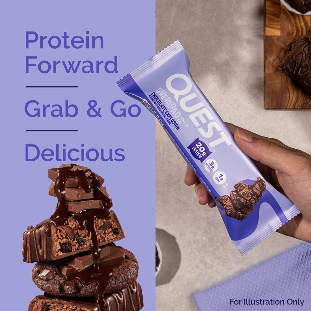 Quest Nutrition Overload Protein Bar 12x60g Protein Bars
