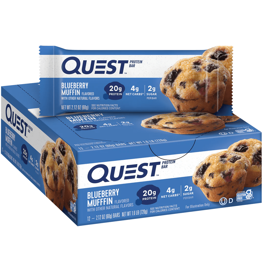 Quest Nutrition Quest Nutrition Protein Bar 12x60g 12 x 60g / Blueberry Muffin Protein Bars