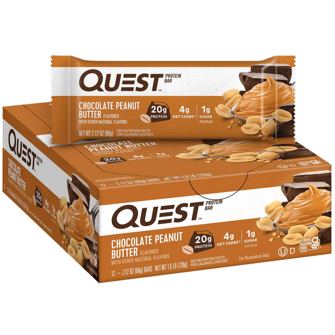 Quest Nutrition Quest Nutrition Protein Bar 12x60g 12 x 60g / Chocolate Peanut Butter Protein Bars