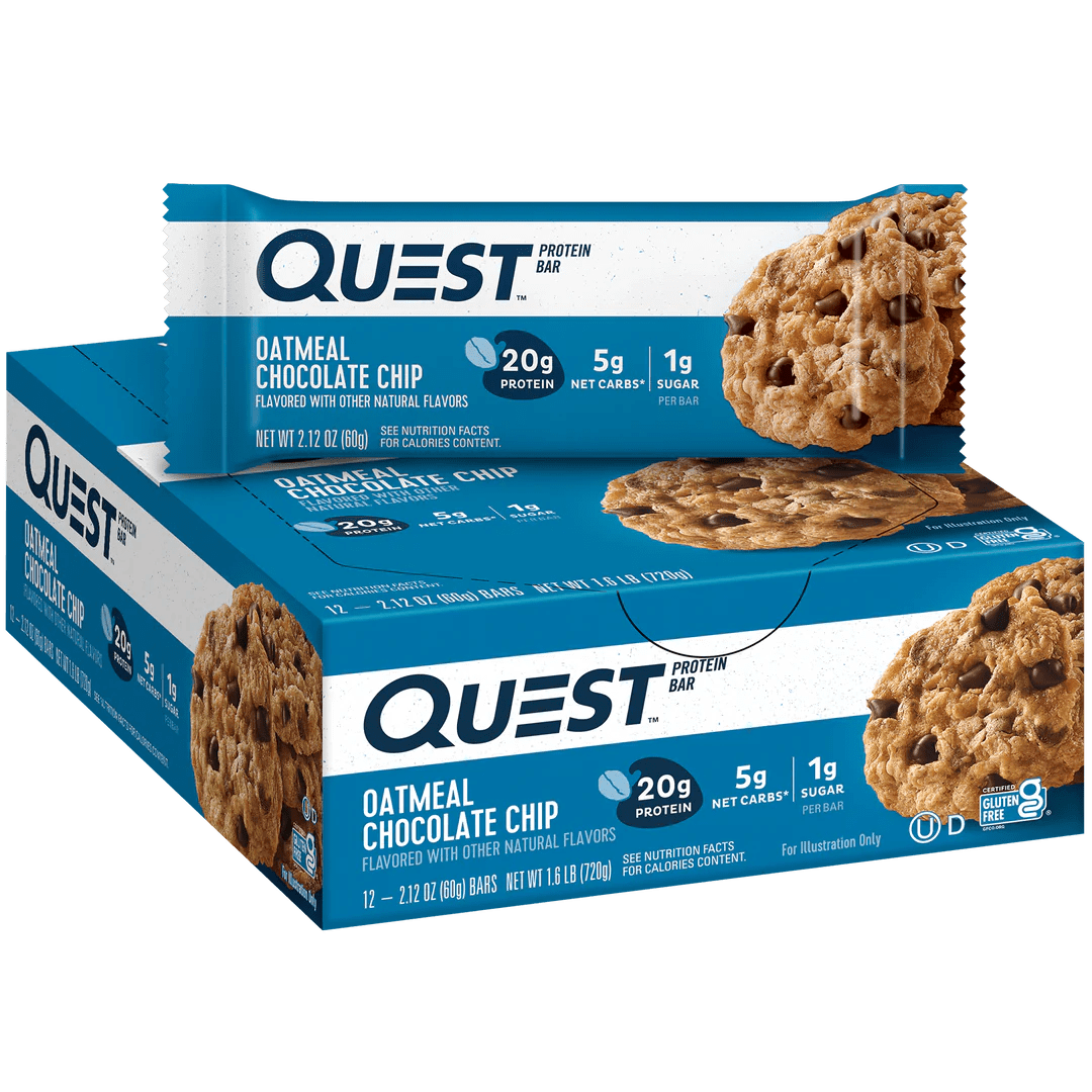 Quest Nutrition Quest Nutrition Protein Bar 12x60g 12 x 60g / Oatmeal Chocolate Chip Protein Bars