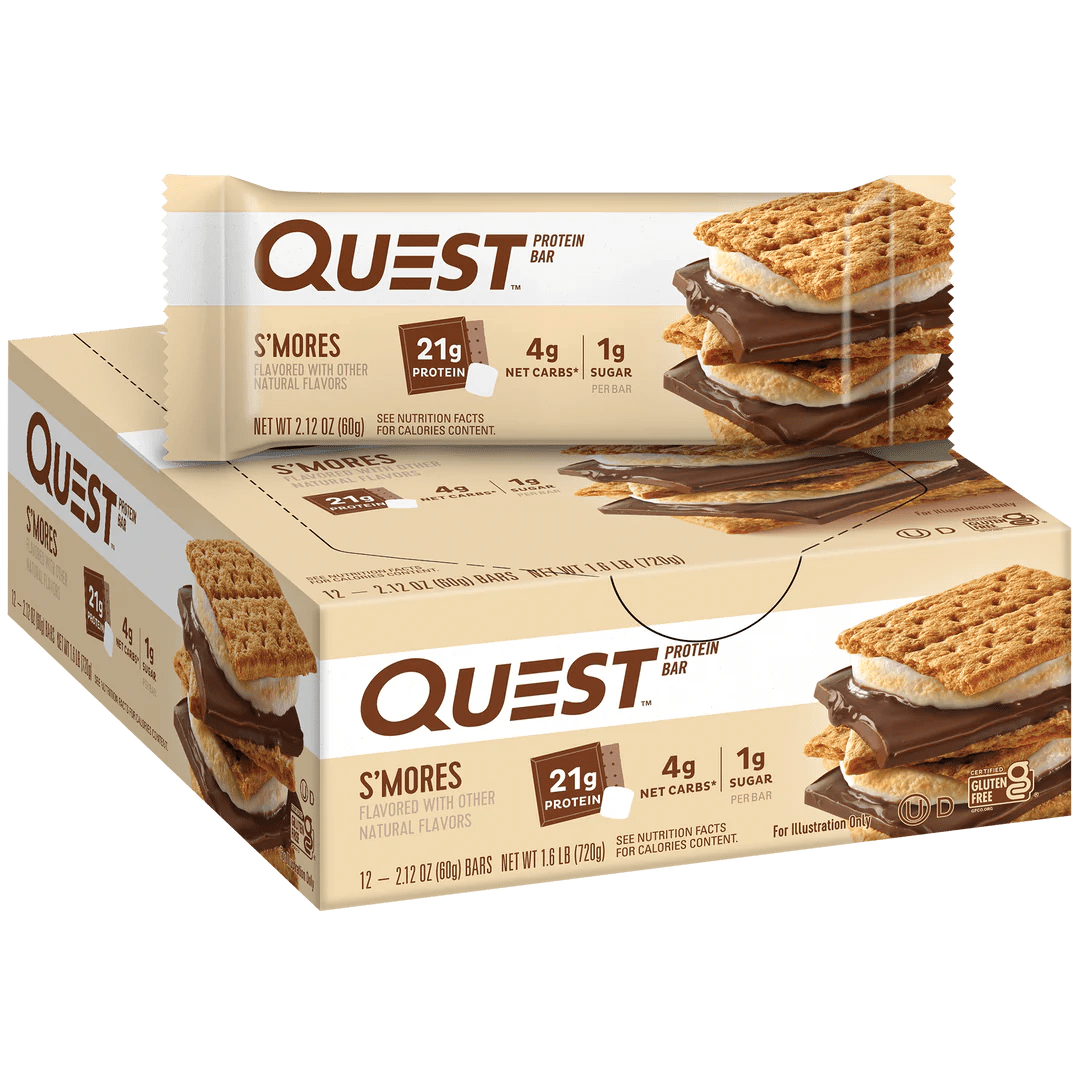 Quest Nutrition Quest Nutrition Protein Bar 12x60g 12 x 60g / S'mores Protein Bars