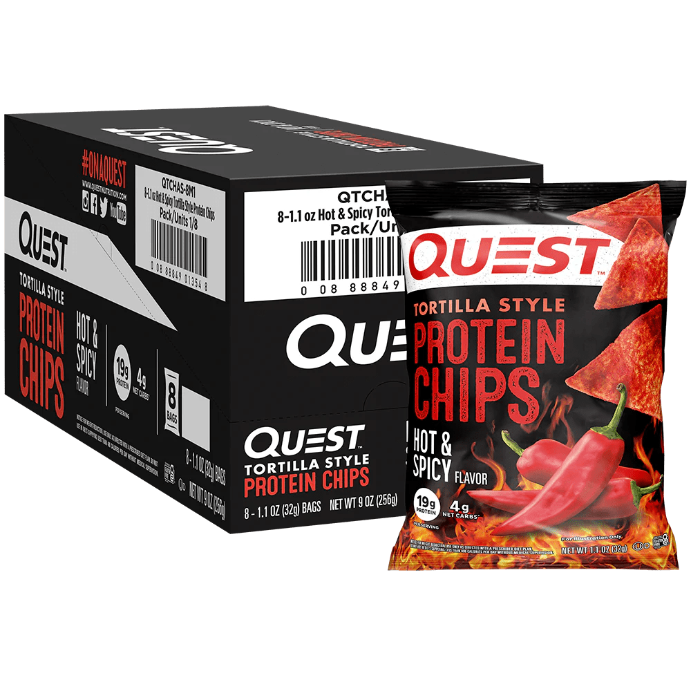 Quest Nutrition Quest Nutrition Protein Chips 8x32g / Hot & Spicy Protein Chips