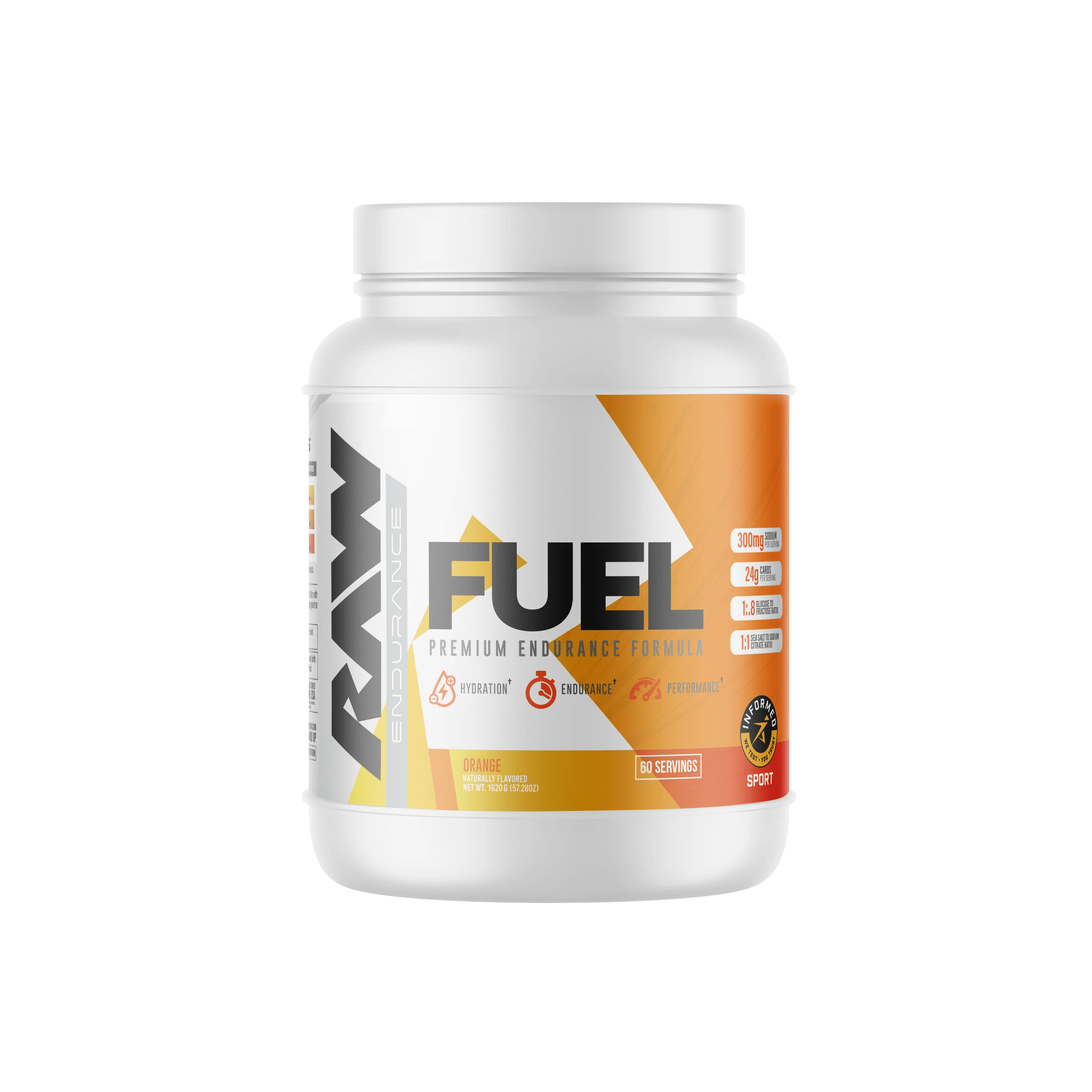 RAW Nutrition Raw Fuel 1620 grams / Orange Performance Carbs &amp; Electrolytes