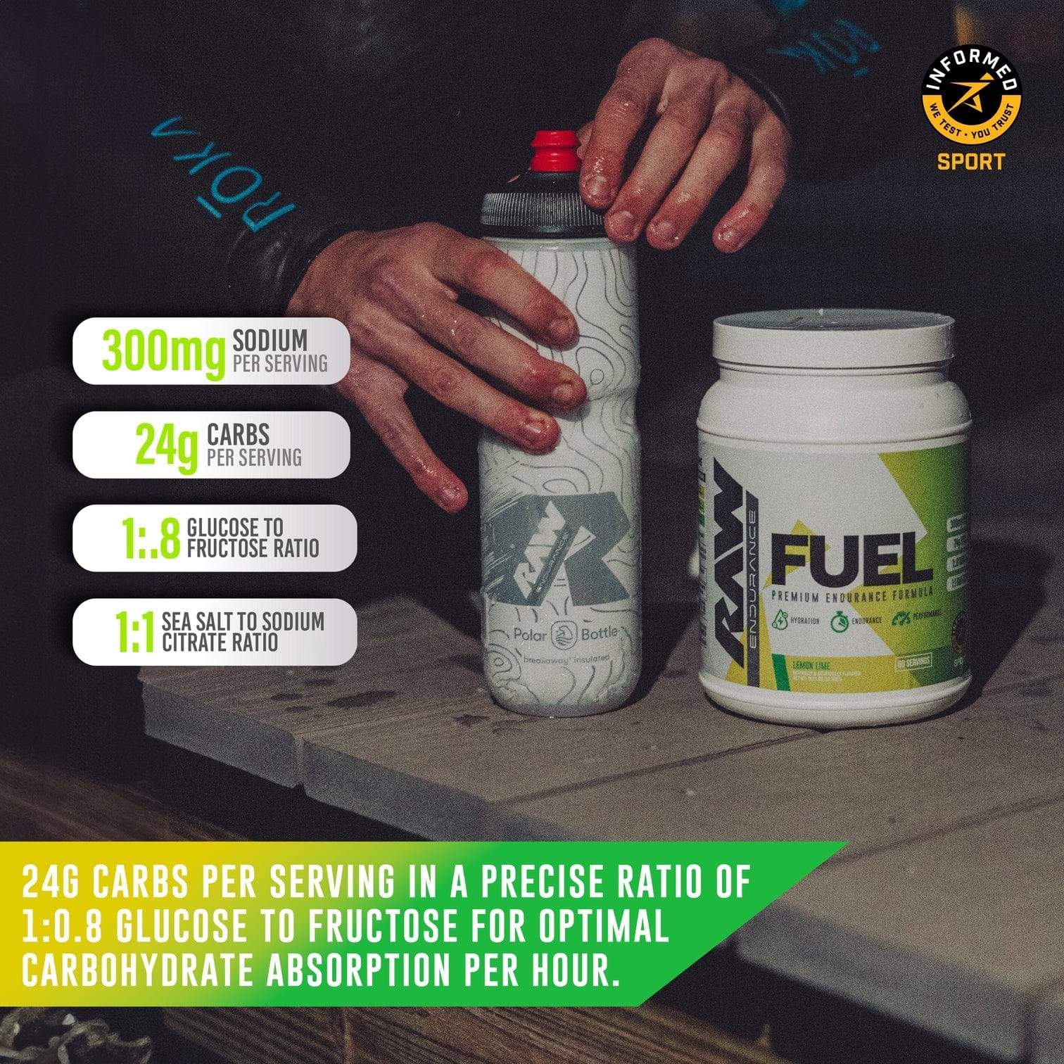 RAW Nutrition Raw Fuel Performance Carbs &amp; Electrolytes