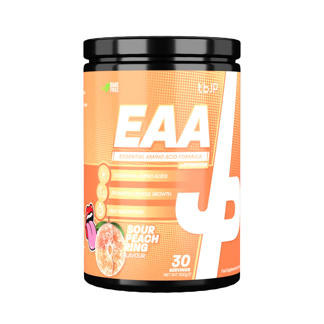 Trained By JP EAA + Hydration 30 Servings / Sour Peach Ring EAA + Hydration