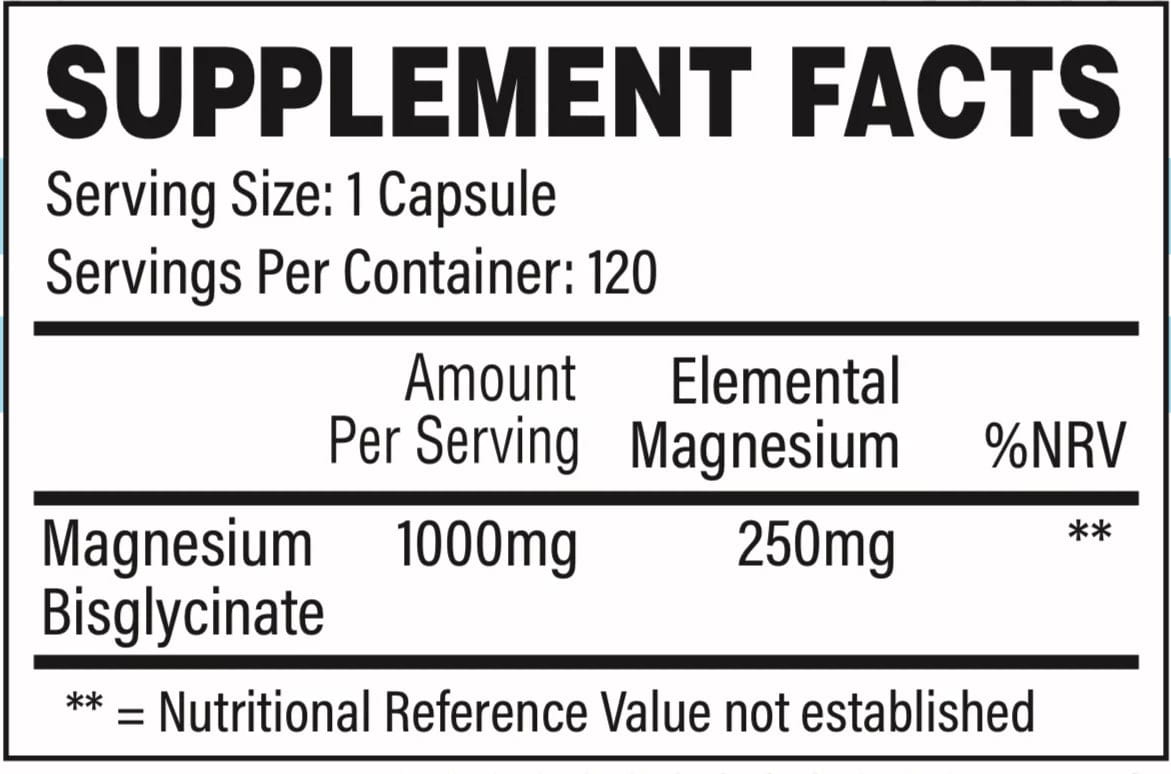 Trained By JP Magnesium 120 Capsules Essential Mineral