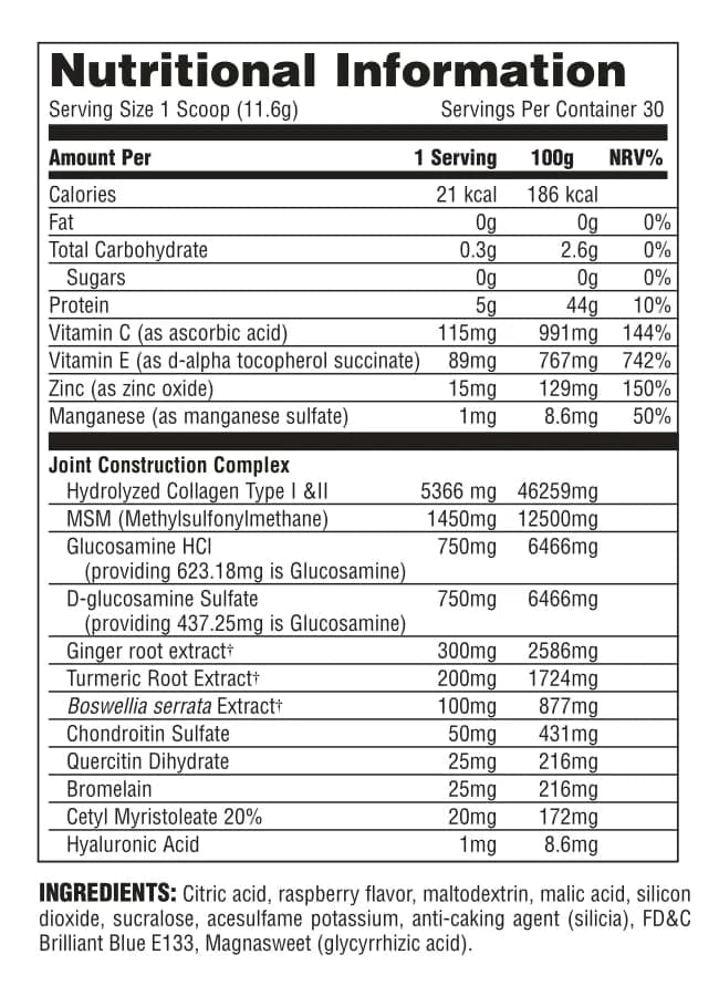 Universal Nutrition Animal Flex Powder Complete Joint Support Stack