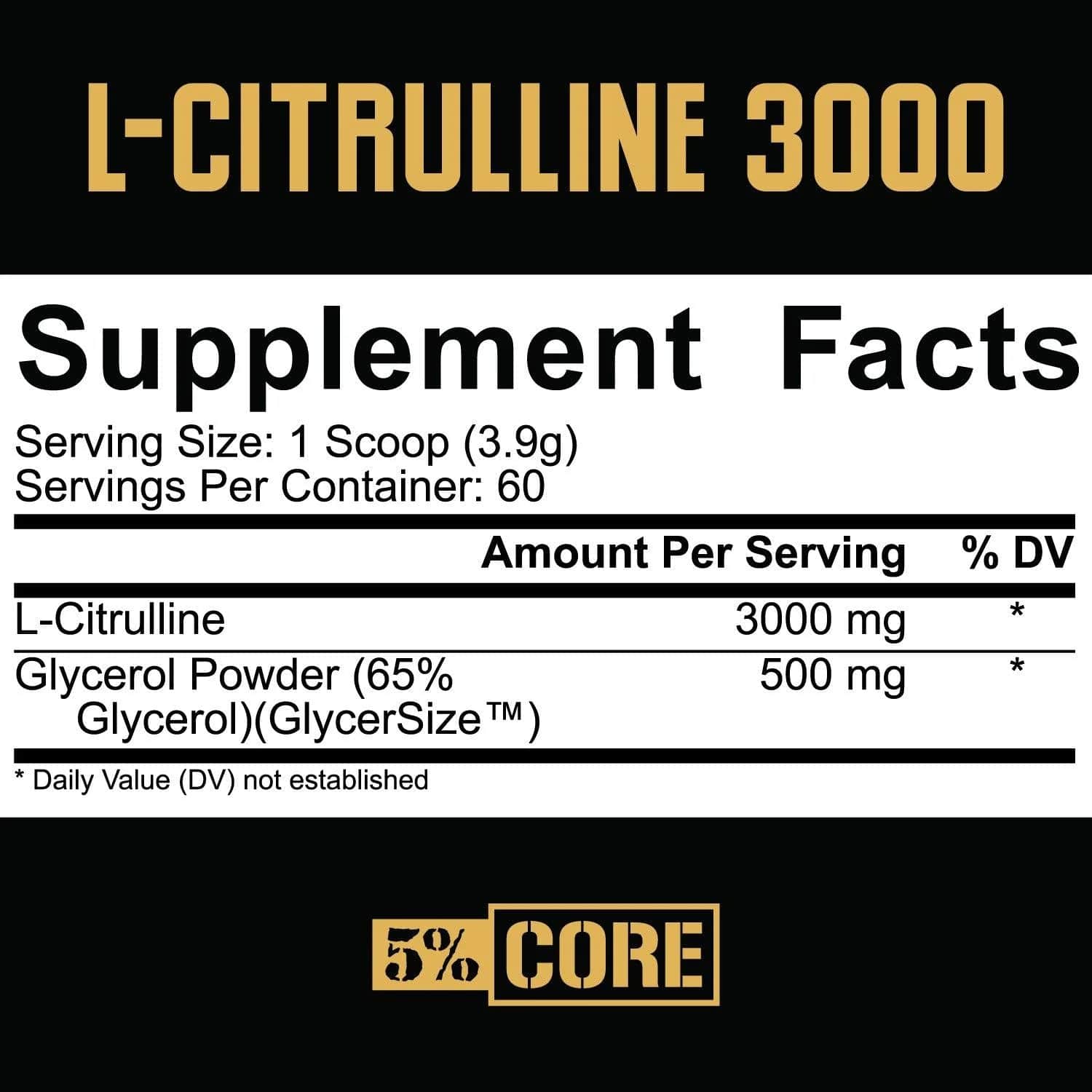 5% NutritionL-Citrulline 3000L-CitrullineRED SUPPS