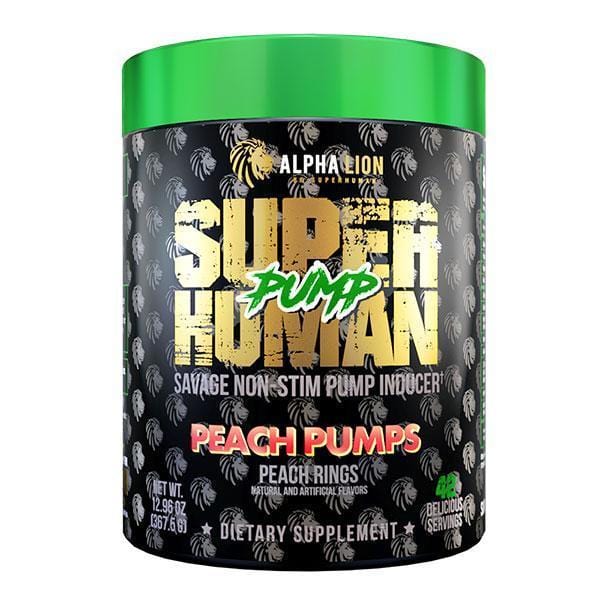 Alpha Lion SuperHuman Pump - Stim Free Pre-Workout 42 scoops / Peach Pumps Muscle Pump Formula