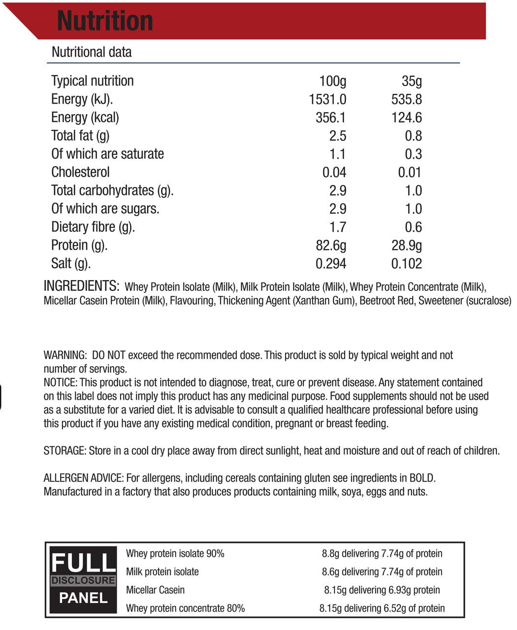 Alpha NeonSuper 4Whey Protein BlendRED SUPPS