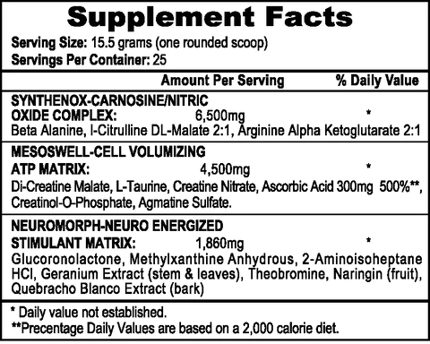 APSMesomorph V4Pre-WorkoutRED SUPPS