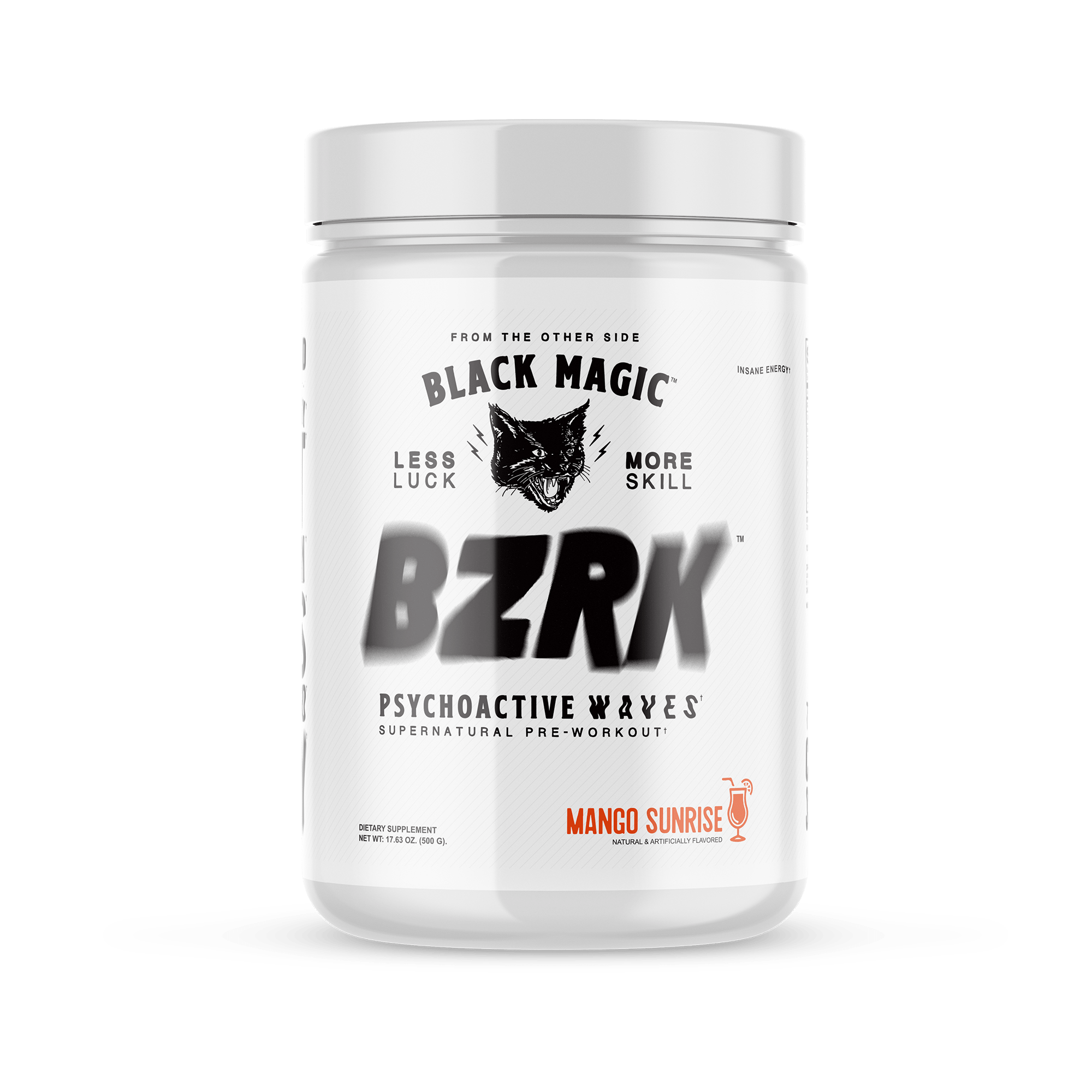 BLACK MAGIC BZRK 25 servings / Mango Sunrise Pre-Workout