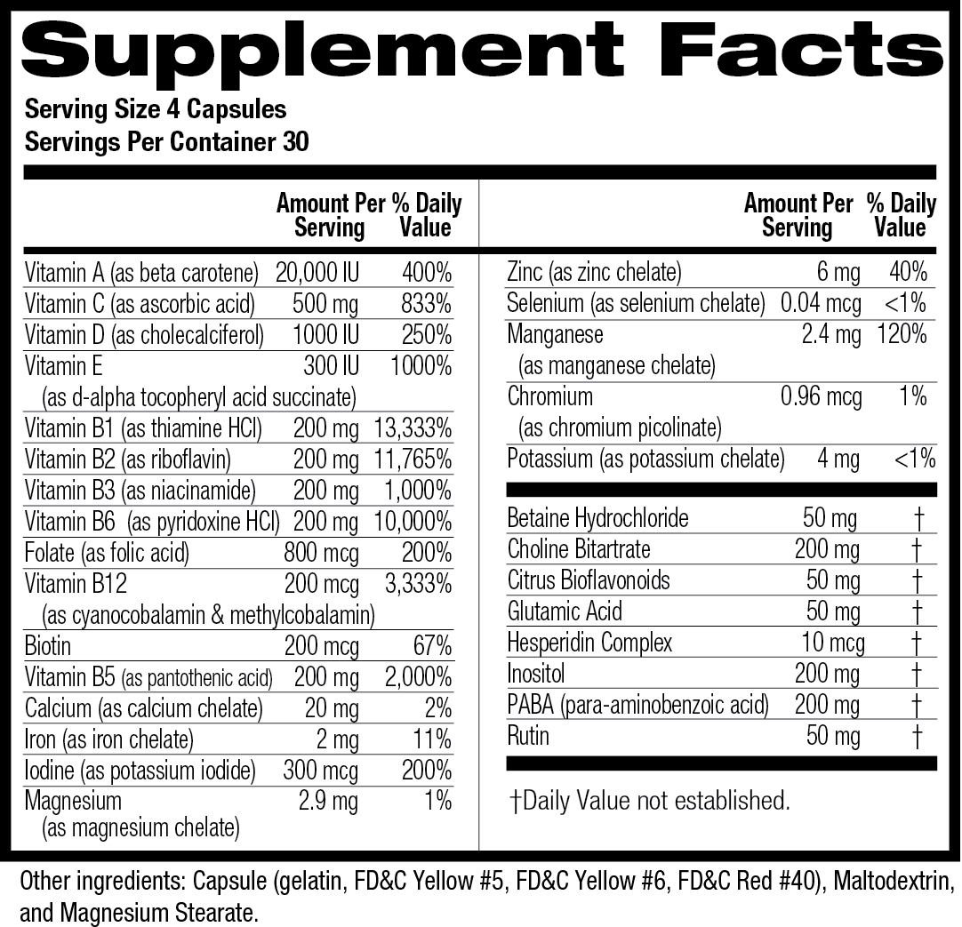 EFX SportsVita DriveMULTI-VITAMINRED SUPPS