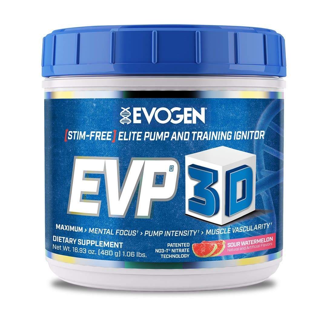 Evogen EVP-3D Non-Stim Pre-Workout 40/20 servings / Sour Watermelon Muscle Pump Formula