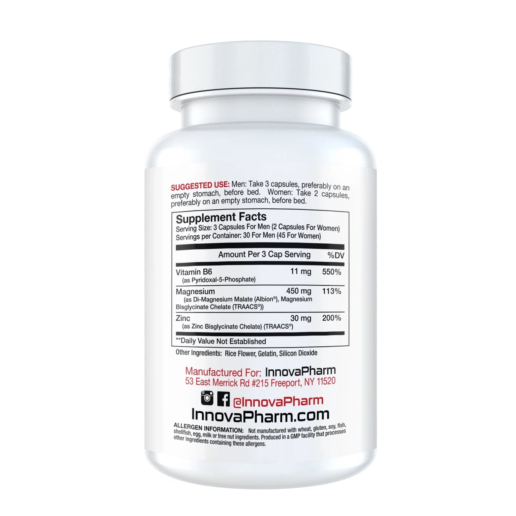 InnovaPharm ZMX 90 Capsules ZMA