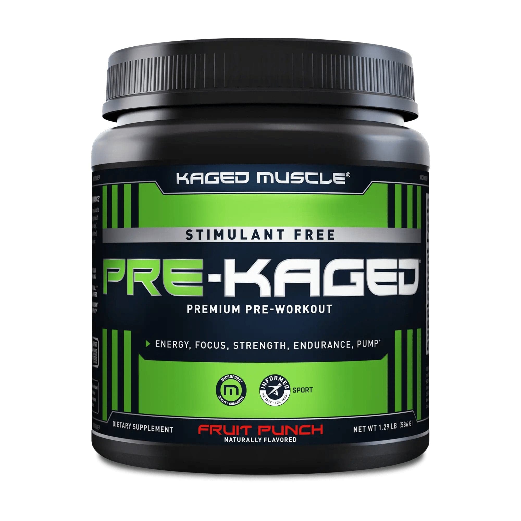 Kaged Muscle Pre-Kaged Stim Free 20 servings / Fruit Punch Pre-Workout