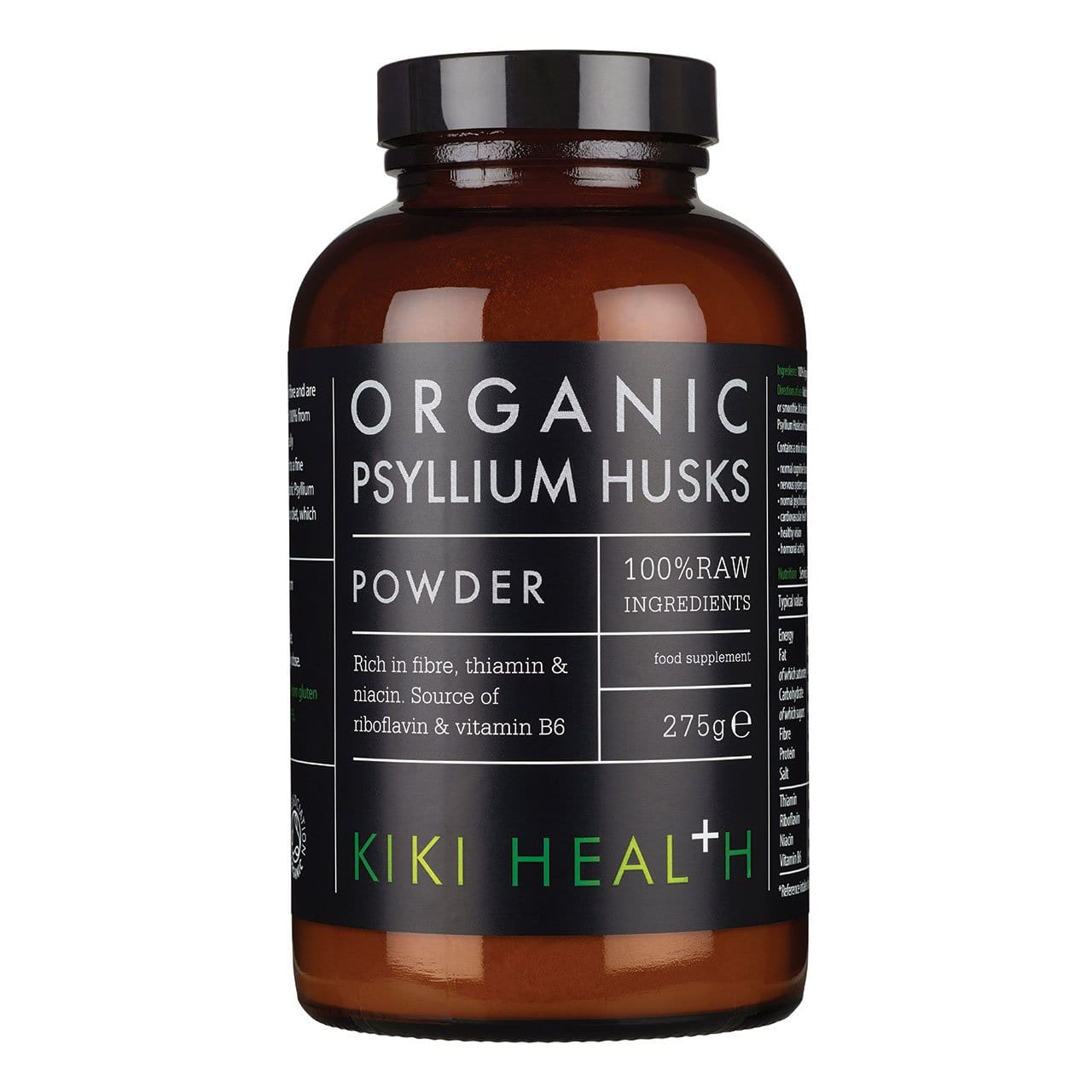 KIKI Health Organic Psyllium Husks Powder 275g Fibre