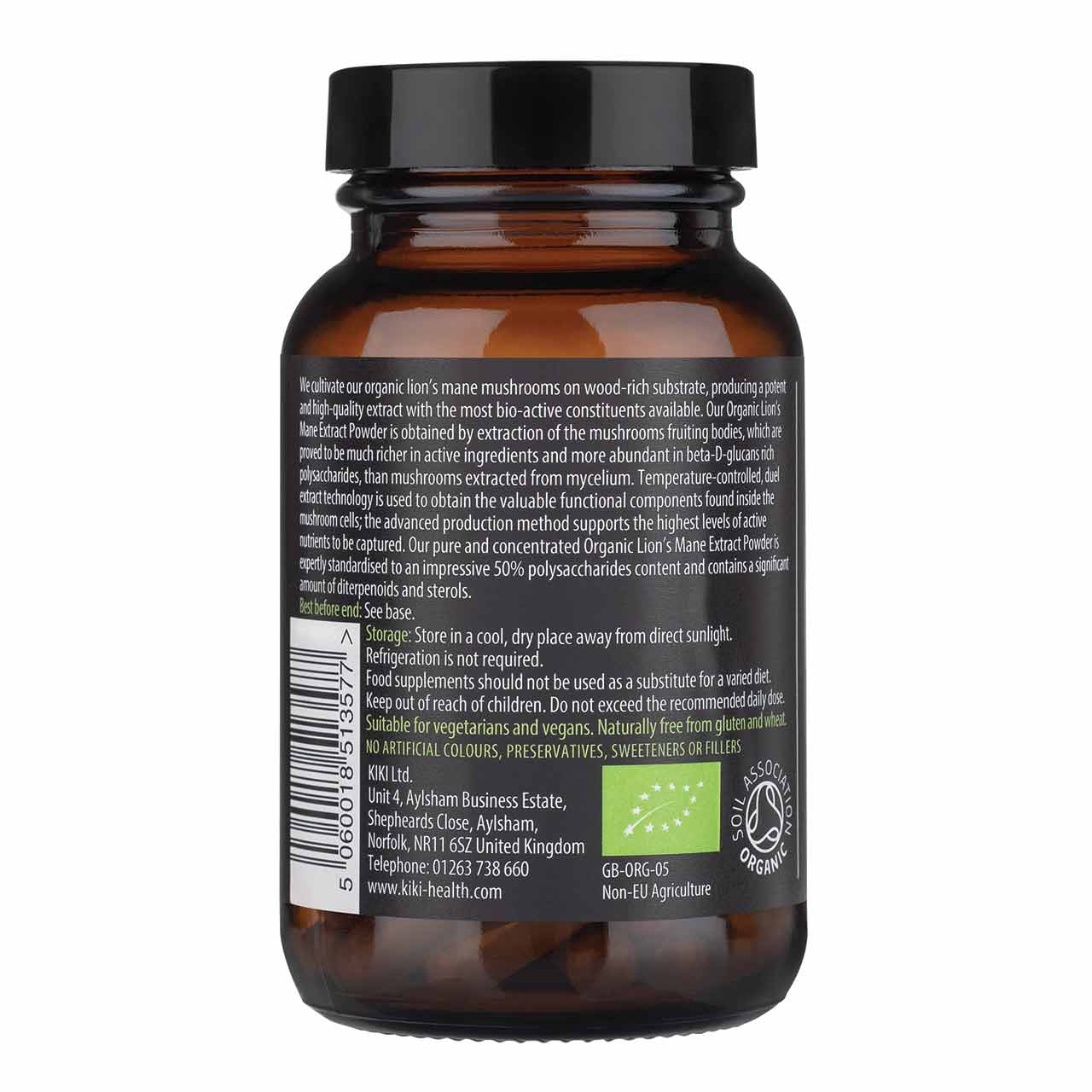 KIKI HEALTHOrganic Lion's Mane ExtractMushroom ExtractRED SUPPS