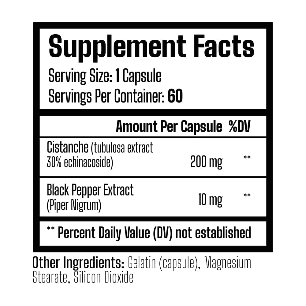 Muscle Rage Cistanche 60 Capsules Test Booster